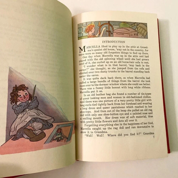 Vintage 1961 Raggedy Ann Stories By Johnny Gruelle Hardcover Book - Picture 10 of 15